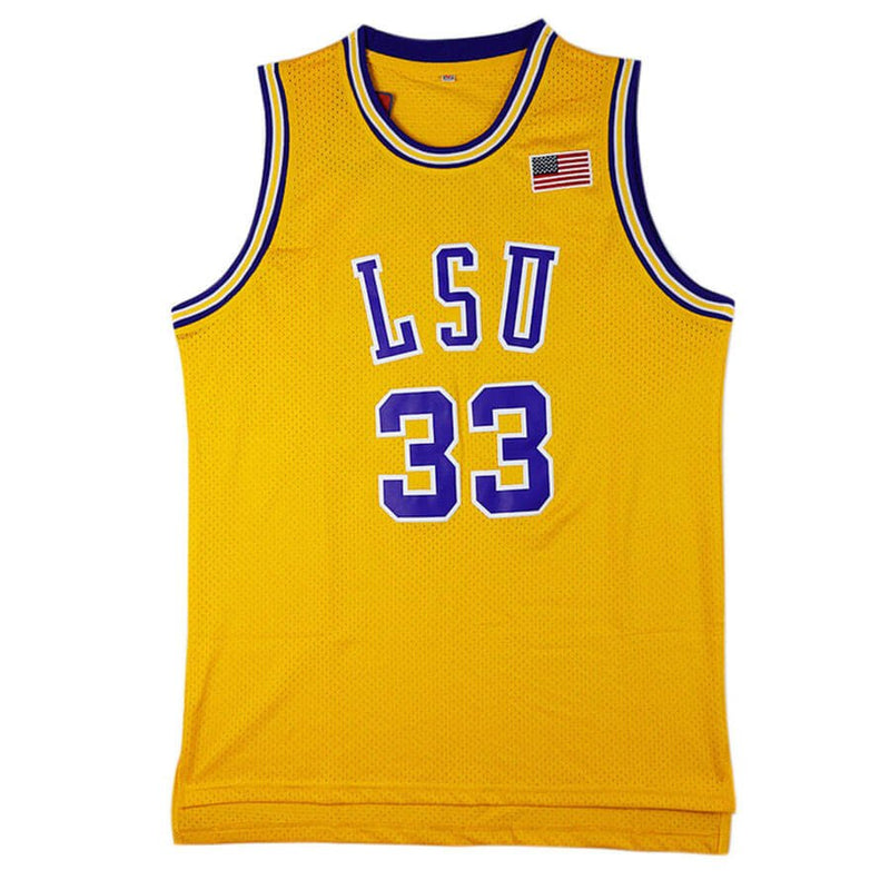 Shaq O'Neal #33 LSU Tigers College Throwback Jersey Jersey One