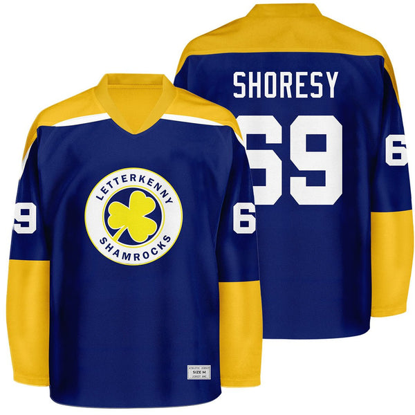 Shoresy 69 Letterkenny Shamrocks Royal Blue Hockey Jersey — BORIZ