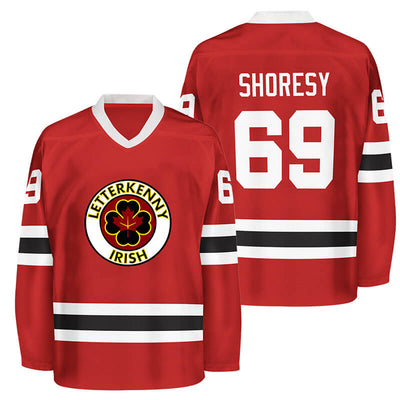 Shoresy Sudbury Blueberry Bulldogs Hockey Jersey V-Neck Long