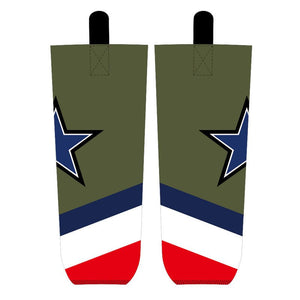 Star Green Ice Hockey Socks