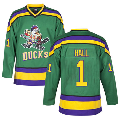Terry Hall 1 Mighty Ducks Movie Ice Hockey Jersey