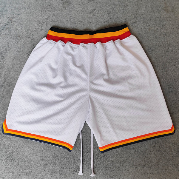 Thunder Printed Streetwear Basketball Shorts with Zipper Pockets ...
