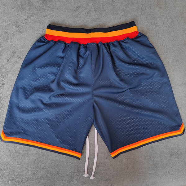 Thunder Printed Streetwear Basketball Shorts with Zipper Pockets Jersey One