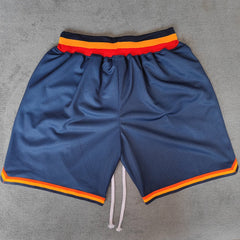 Thunder Printed Streetwear Basketball Shorts with Zipper Pockets Jersey One