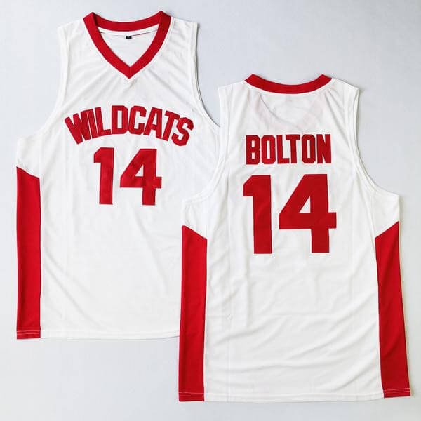 Troy Bolton 14 Wildcat High School Basketball Jersey Jersey One