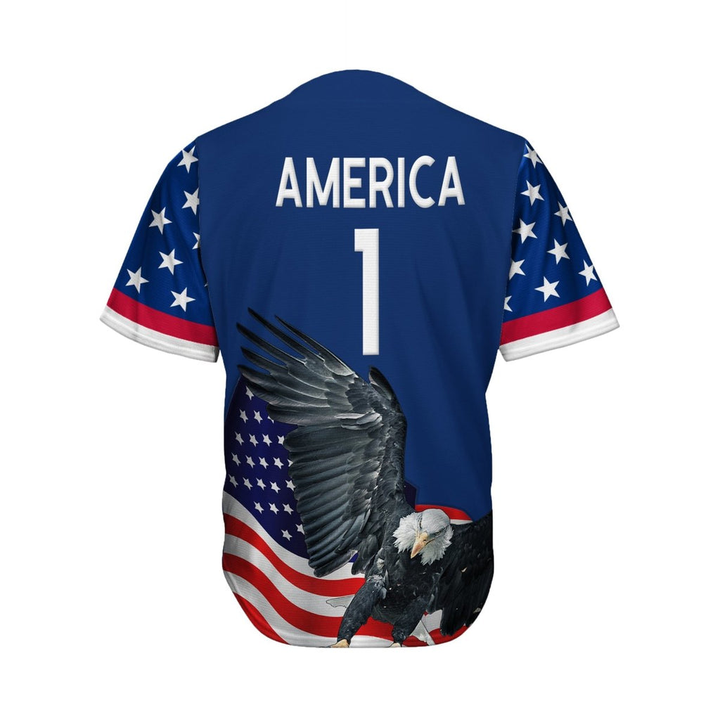 USA Hawk American 1 Baseball Jersey Jersey One