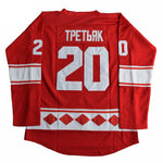 Vladislav Tretiak #20 CCCP Miracle on Ice Hockey Jersey Jersey One thumbnail
