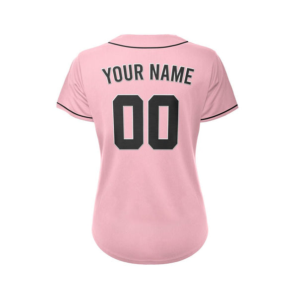 Women&#39;s Custom Pink Baseball Jersey