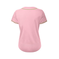 Women's Blank Pink And Green Baseball Jersey Jersey One