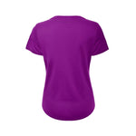 Women's Blank Purple And Purple Baseball Jersey Jersey One thumbnail