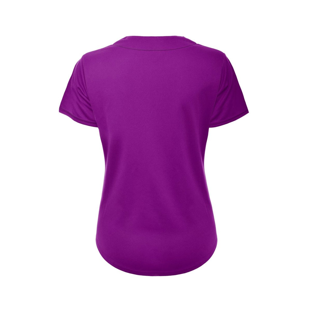 Women's Blank Purple And Purple Baseball Jersey Jersey One