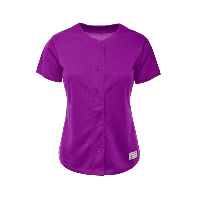 Women's Blank Purple And Purple Baseball Jersey Jersey One