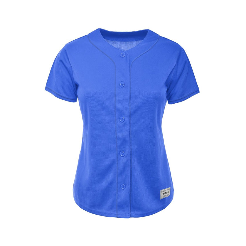 Women's Blank Royal Blue And Royal Blue Baseball Jersey Jersey One