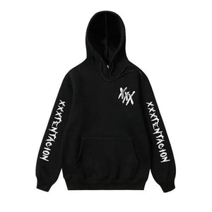 XXXTentacion XXX on Shoulder Hoodies