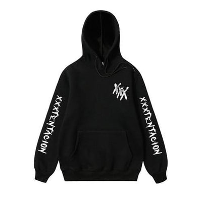 XXXTentacion XXX on Shoulder Hoodies
