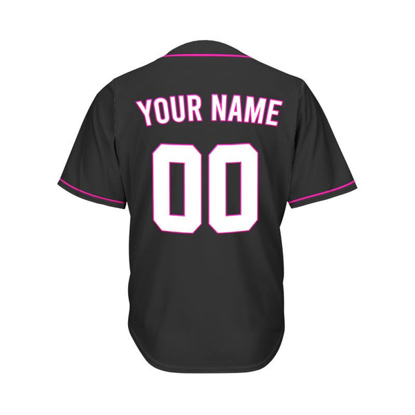 Black-Pink Custom Baseball Jersey – The Jersey Nation