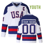 Youth Custom Miracle on Ice Team USA Hockey Jersey Jersey One thumbnail