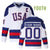 Youth Custom Miracle on Ice Team USA Hockey Jersey Jersey One