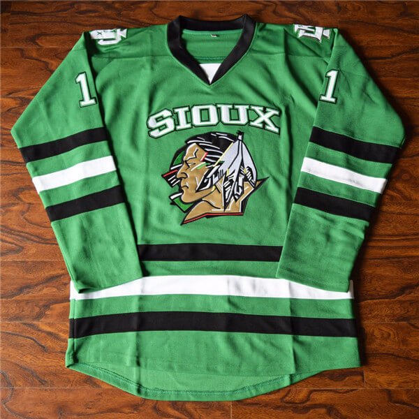 Zach Parise #11 Sioux Ice Hockey Jersey Jersey One