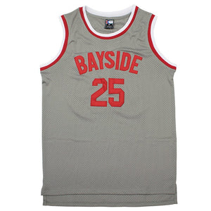 Zack Morris #25 Saved By the Bell Bayside Tigers Basketball Jersey