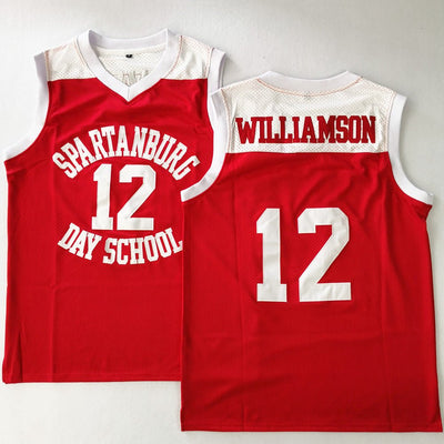 Zion Williamson #12 Spartanburg Day School Griffins Basketball Jersey
